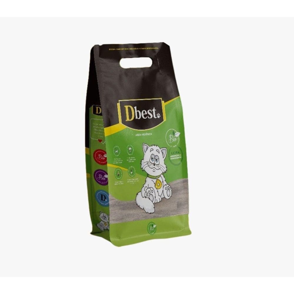 Areia Higiênica Dbest Bio Fina Para Gatos 4Kg