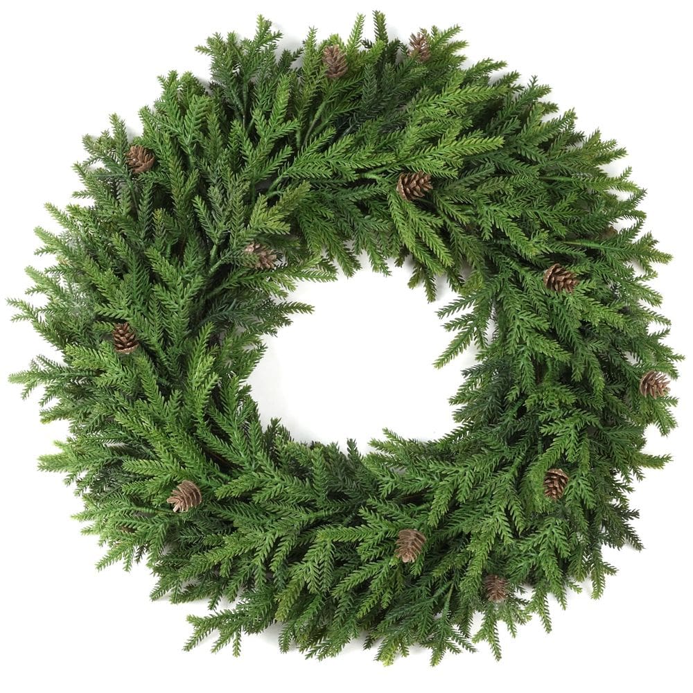 Coroa de Natal Argar Guirlandas de Natal de 55 cm realistas