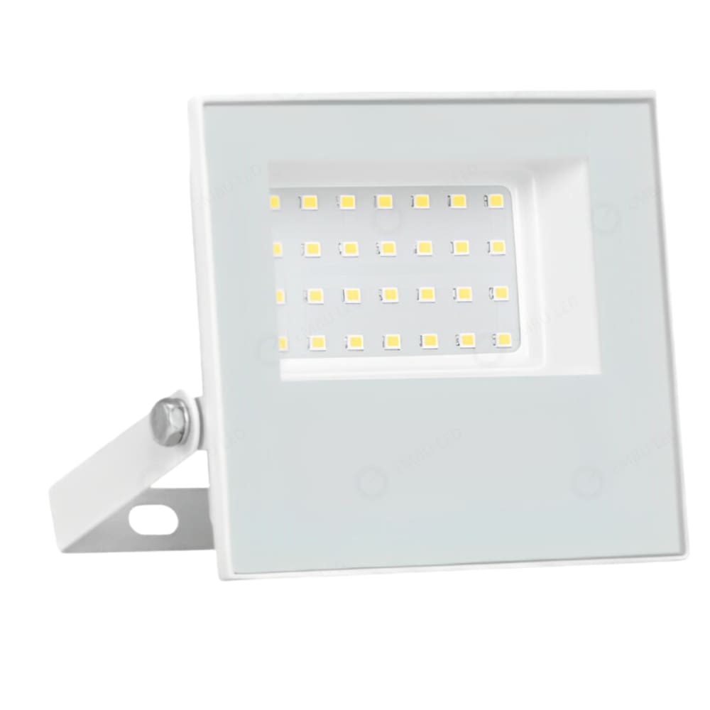 Refletor Branco Led 30W 6000K Bivolt IP66 12cm