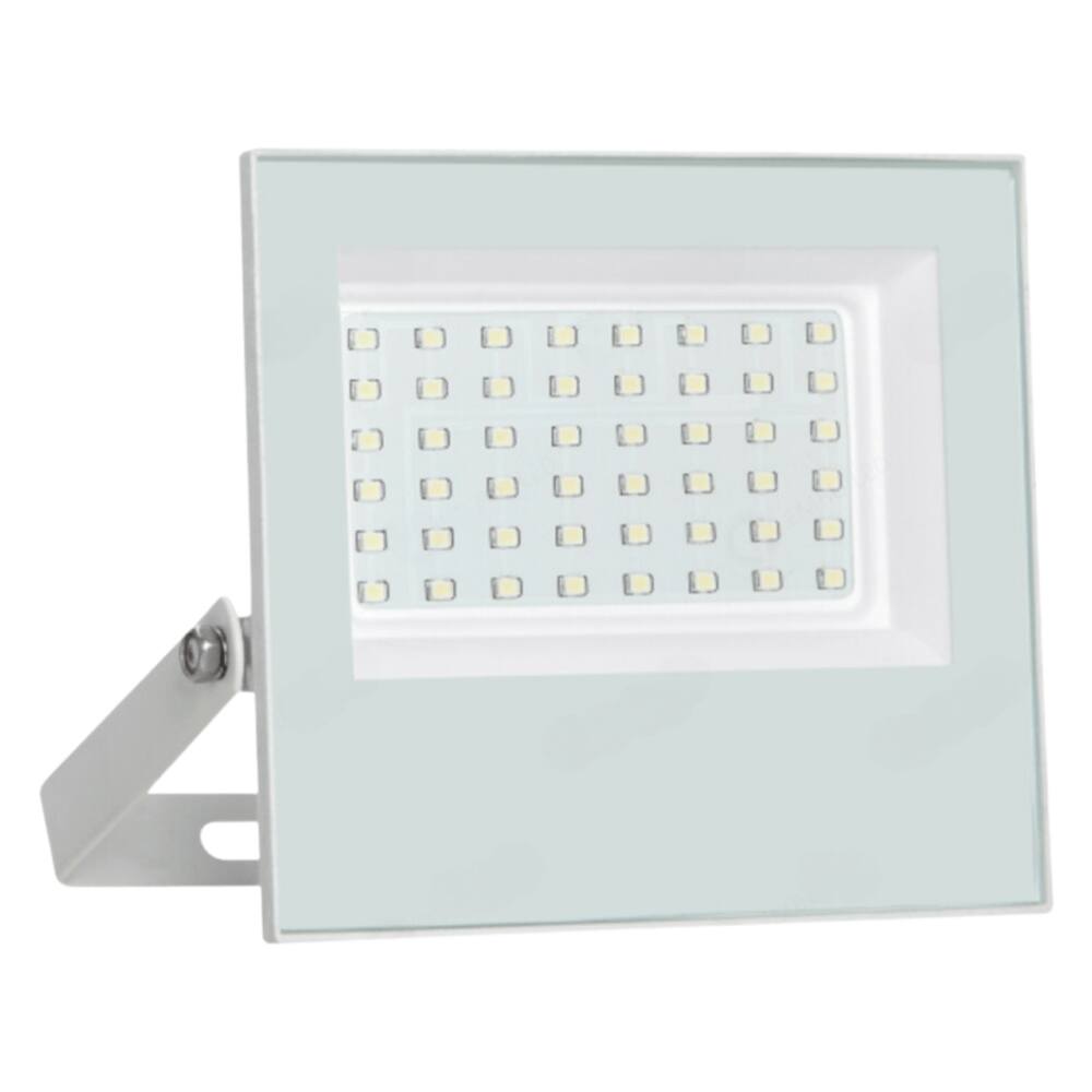 Refletor Branco Led 50W 6000K Bivolt IP66 13cm