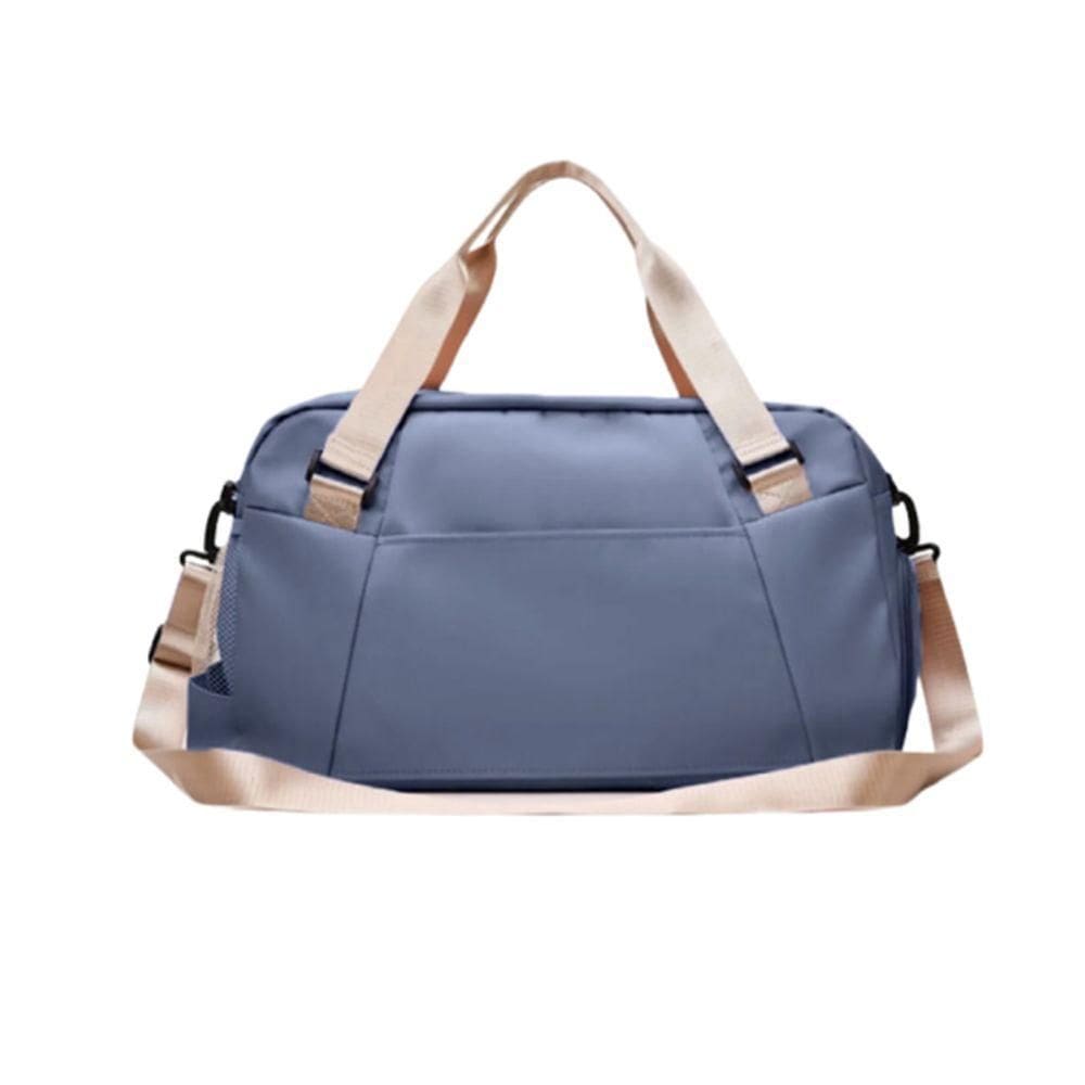 Bolsa Mala Grande Com Alça Academia Esportiva Viagem Piscina Ideal Para Viagens Porta Sapatos Azul