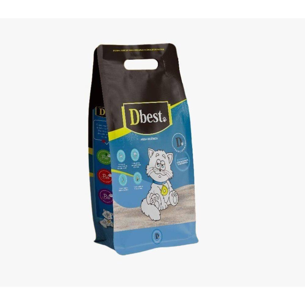 Areia Higiênica Dbest Tradicional Para Gatos 4Kg