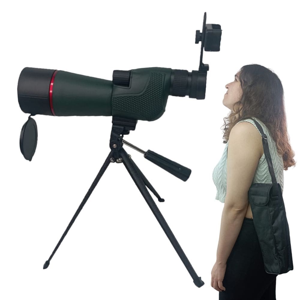 Luneta Telescopio Monocular Suporte Celular Zoom Ajustavel Mira Alvo Caçada Camping Aves Passaros Caminhada
