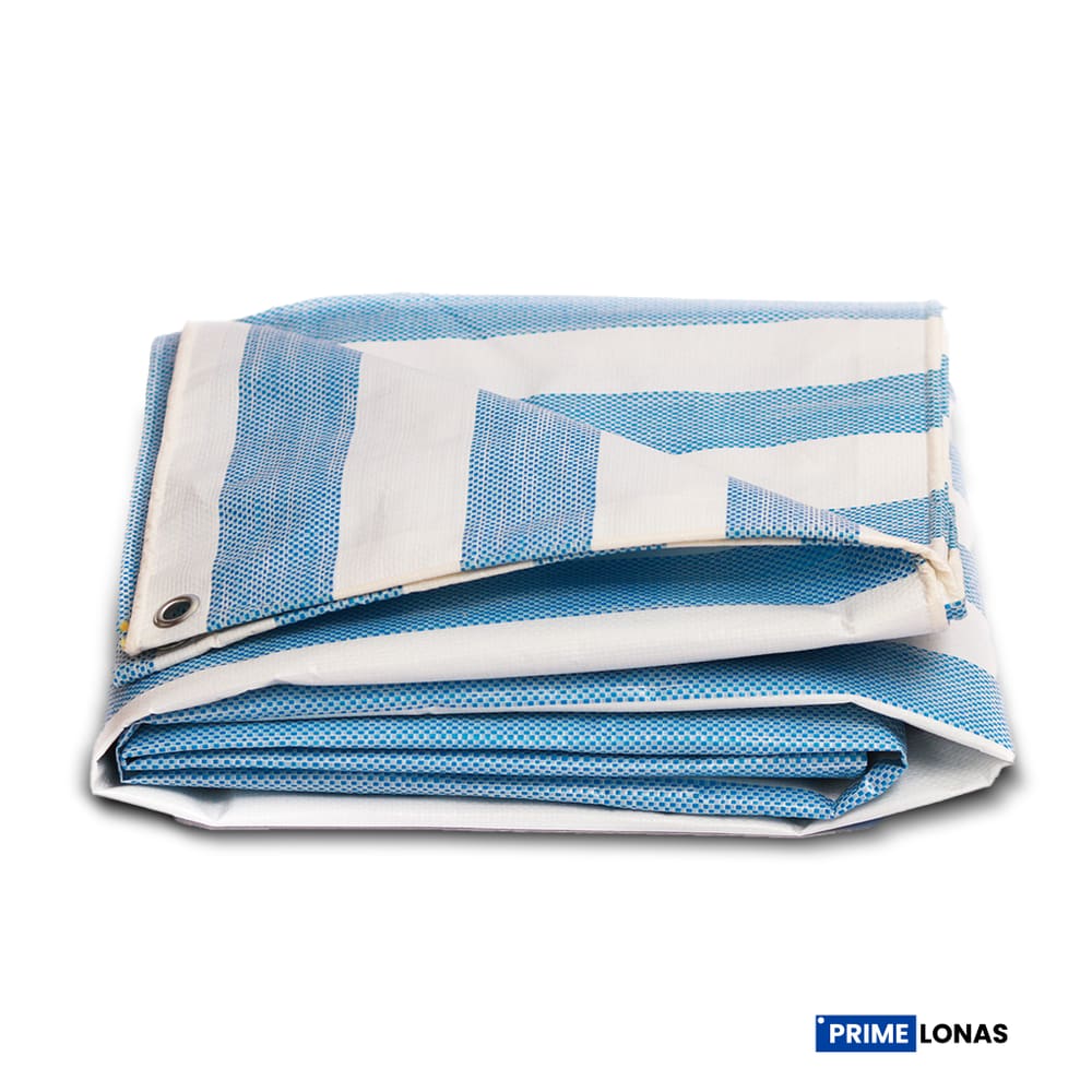 Lona Impermeável 8x8 310 Azul e Branca - Primelonas SK