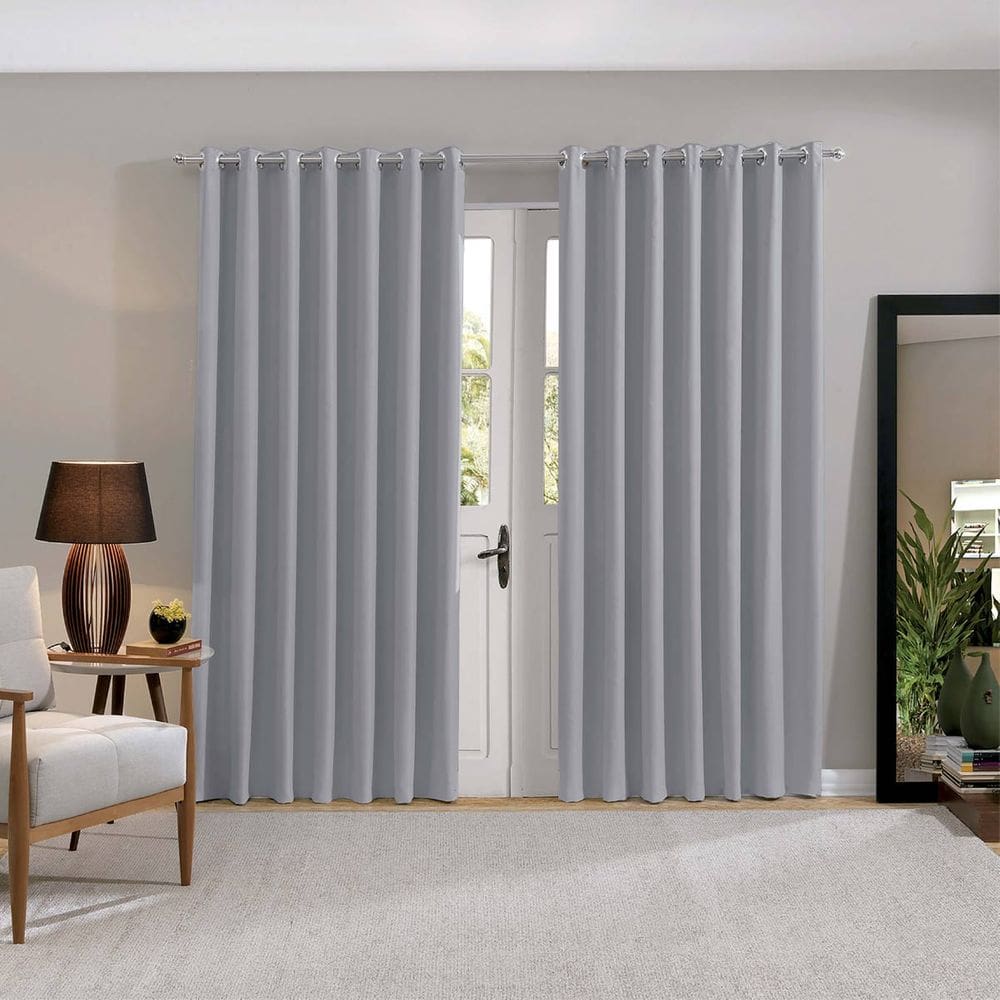 Cortina Quarto Ou Sala Blackout Em Tecido 100% Corta Luz Comfort 4,20 x 2,30 Bella Janela