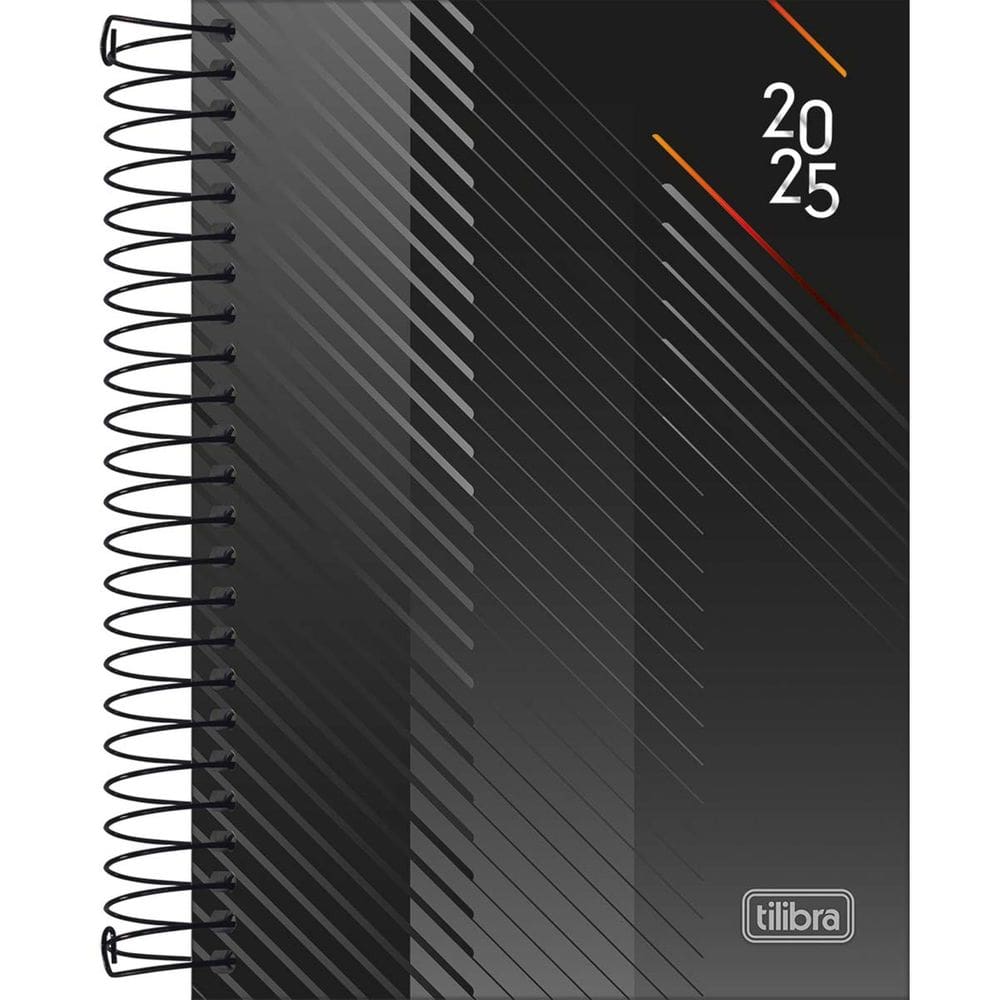 Agenda Executiva Espiral Diária 12,9 x 18,7 cm Spot 2025 Tilibra 0598