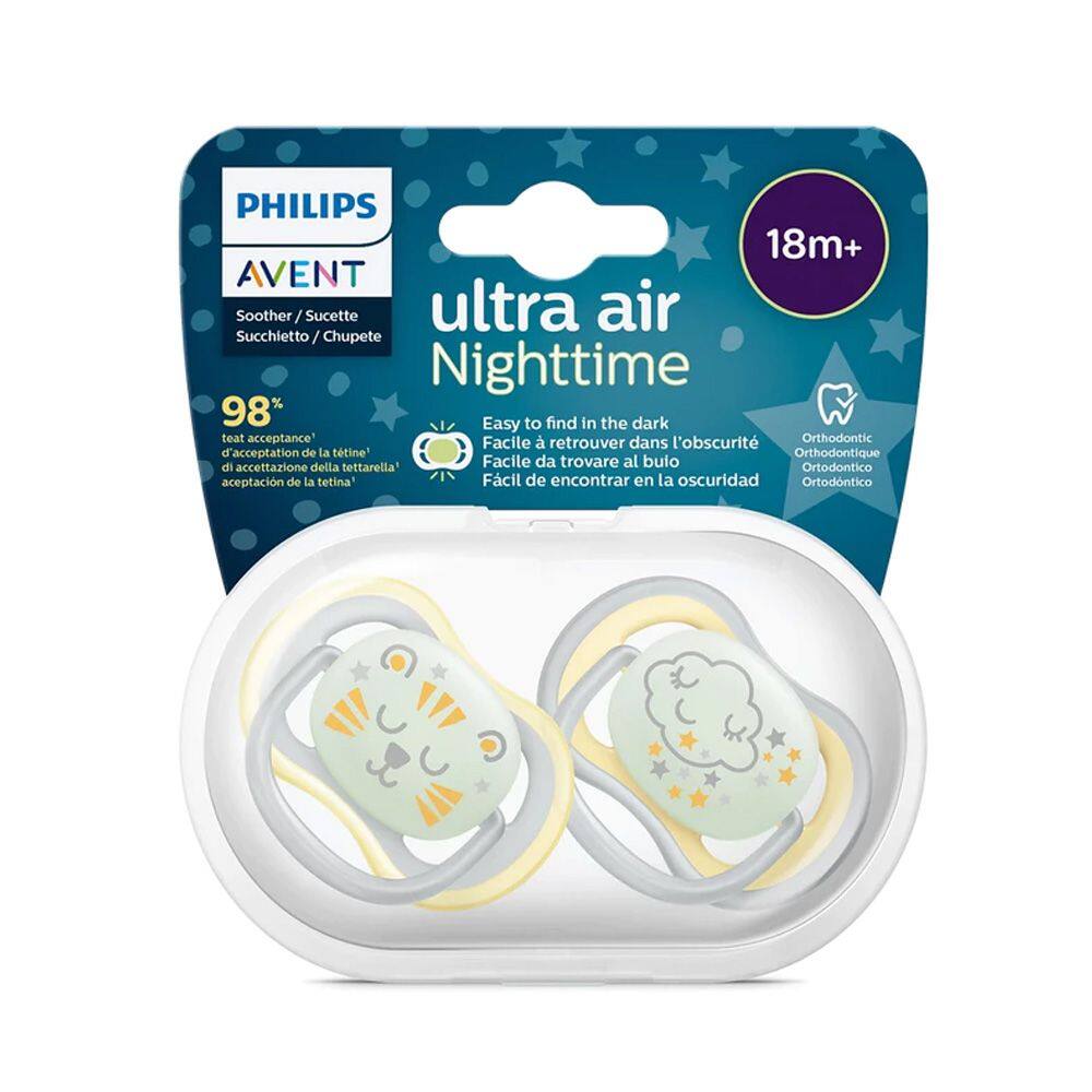 Chupeta Ultra Air +18m Boys Night C/2 Philips Avent