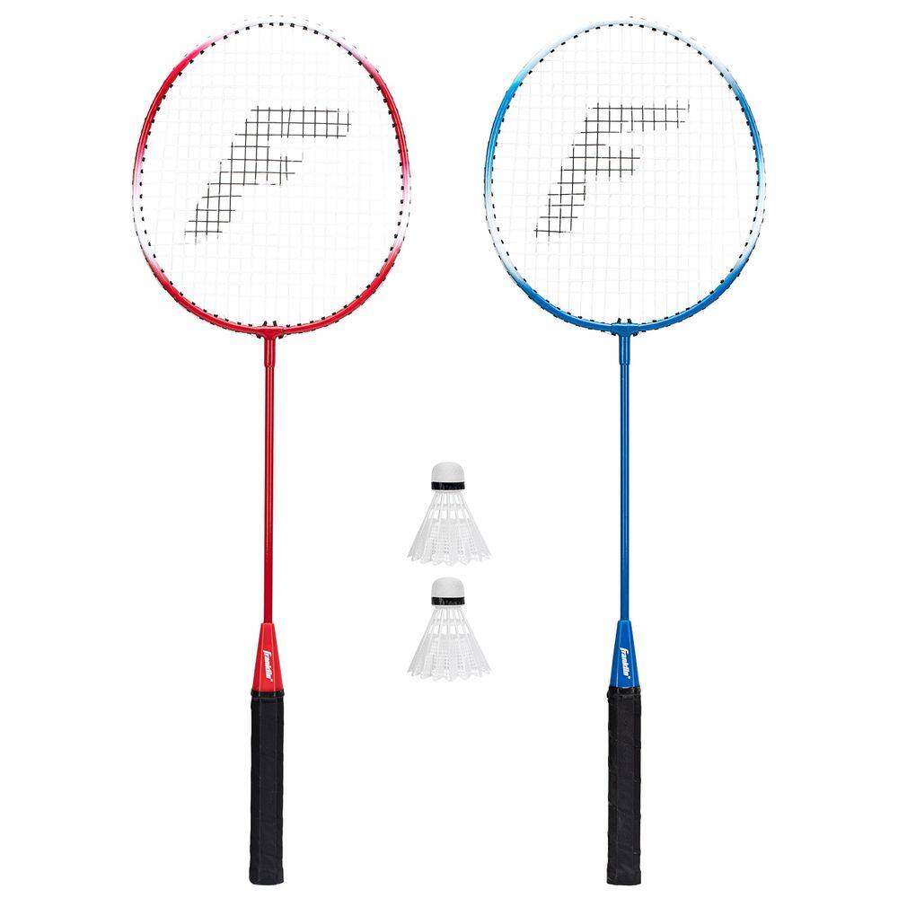 Conjunto de raquetes de badminton Franklin Sports para 2 jogadores vermelho/branco/azul