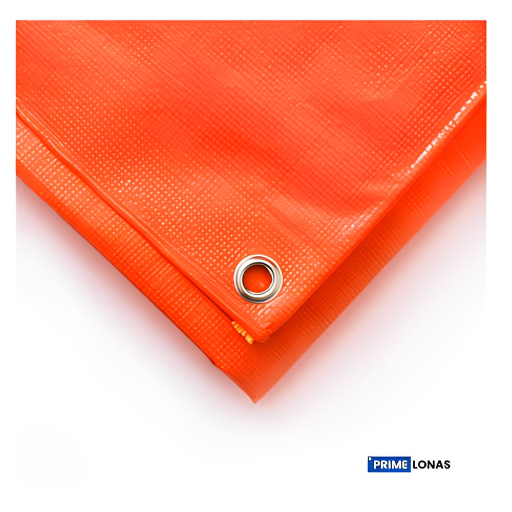 Lona multiuso Impermeável 1x2 Laranja Bainha simples - Primelonas SK