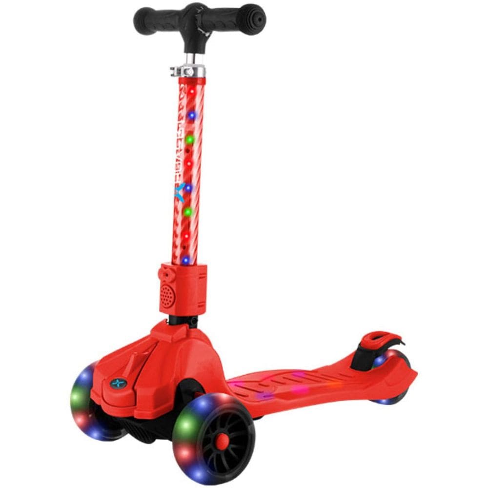 Folding Kick Scooter Hover-1 Ziggy para crianças de 5 anos ou mais, vermelho