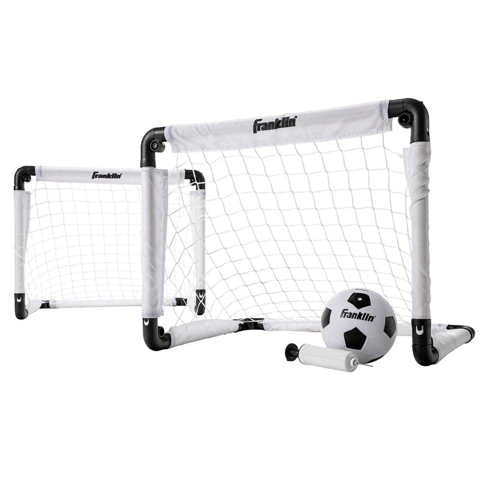 Conjunto de metas de futebol Franklin Sports Kids Mini com bola e bomba