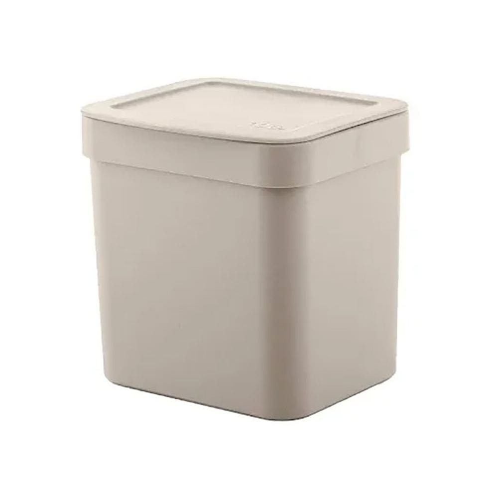 Lixeira para Pia De Cozinha Trium 4,7 Litros Bege LX505BGF - Ou