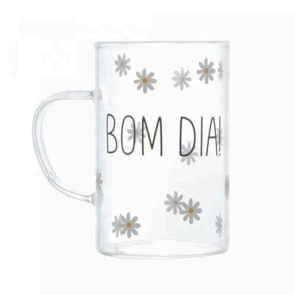 Conjunto 2 Canecas De Vidro Bom Dia 280ml 29266 - Wolff