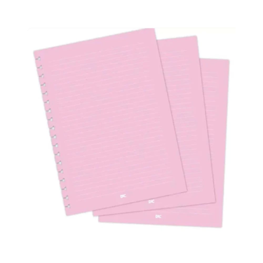 Refil Caderno Smart Colegial com 48 Folhas DAC - Rosa