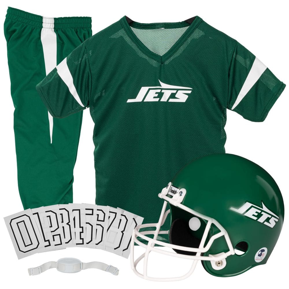 Conjunto de uniformes Franklin Sports New York Jets Kids NFL Youth S
