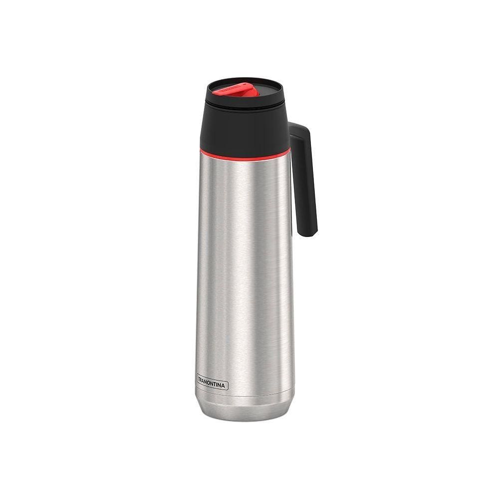 Garrafa Térmica Tramontina Exata 61640400 1l Inox E Preto Inox 61640400