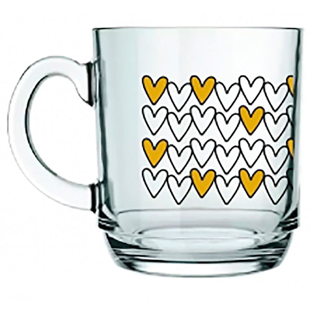 Caneca Aspen Love Gold 300ml Coração Dourado 5909417 - Allmix