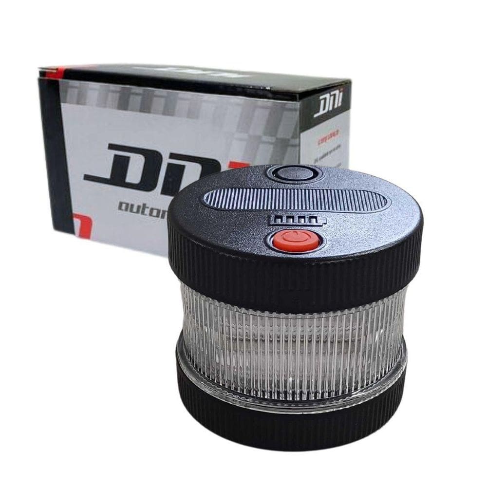 Luz Advertência Portátil Bateria 9V Magnética 28 Led Dni4075