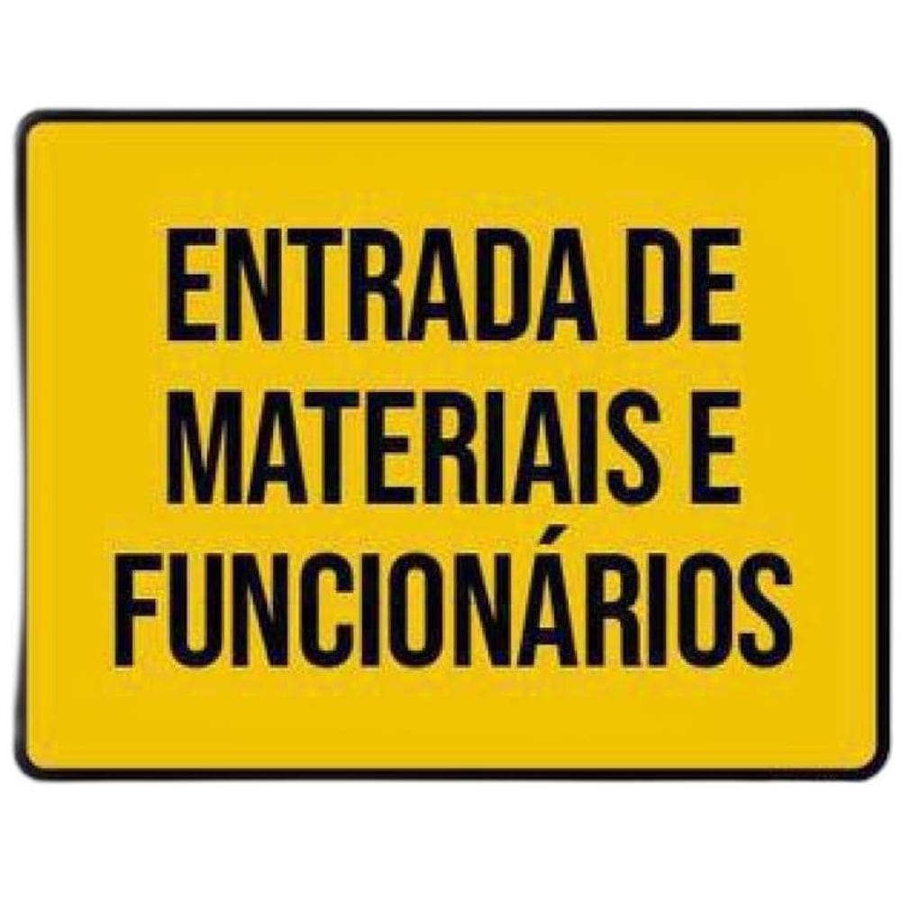Kit 5 Placas Sinalização Ambiente Entrada Materiais