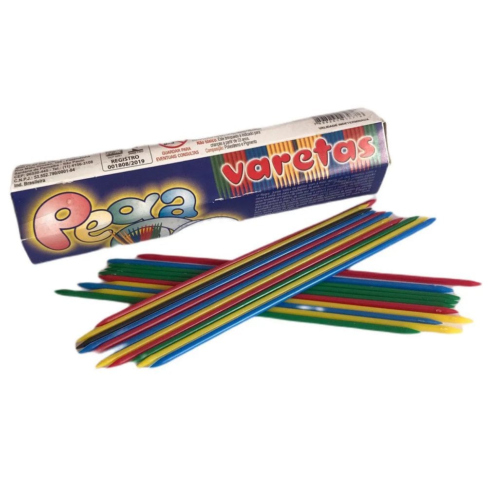 Jogo Pega Varetas de Plástico Colorido c/21 Mini Play