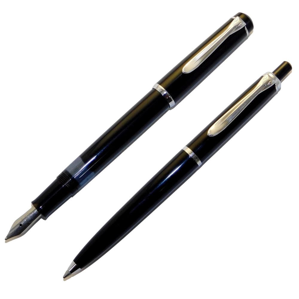 Conjunto Pelikan Caneta Tinteiro + Esf M100 Preto Ct Nos