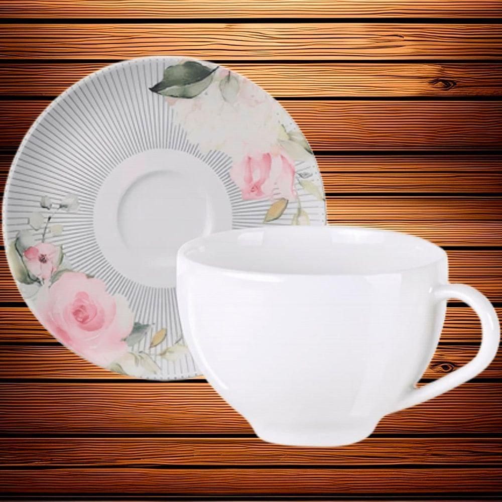 Kit Jogo Café Lanche 12pçs 6 Pessoas Chá Ornatta Tramontina