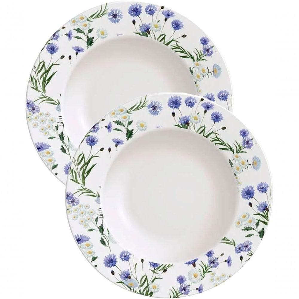Kit Jogo Prato Raso Jantar 8 Pessoas 8pçs Ana Alice 27,5cm