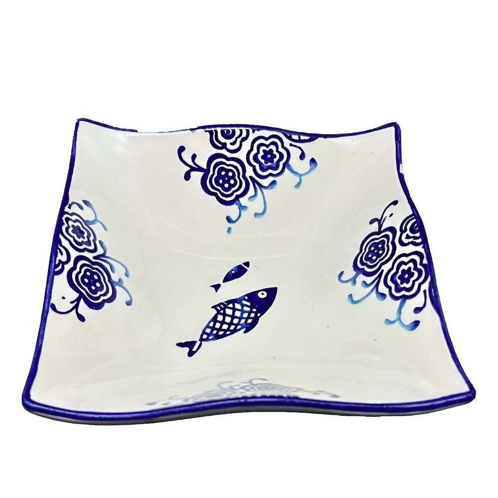 Kit 6 Tigela Sobremesa Bowl Peixe Praia Oceano Náutico 14cm