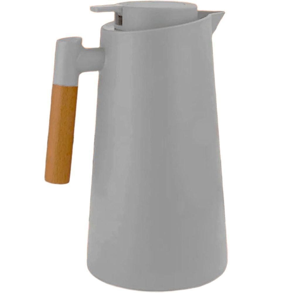 Garrafa Térmica De Mesa Nórdica Cinza Café Chá Chimarrão 1l