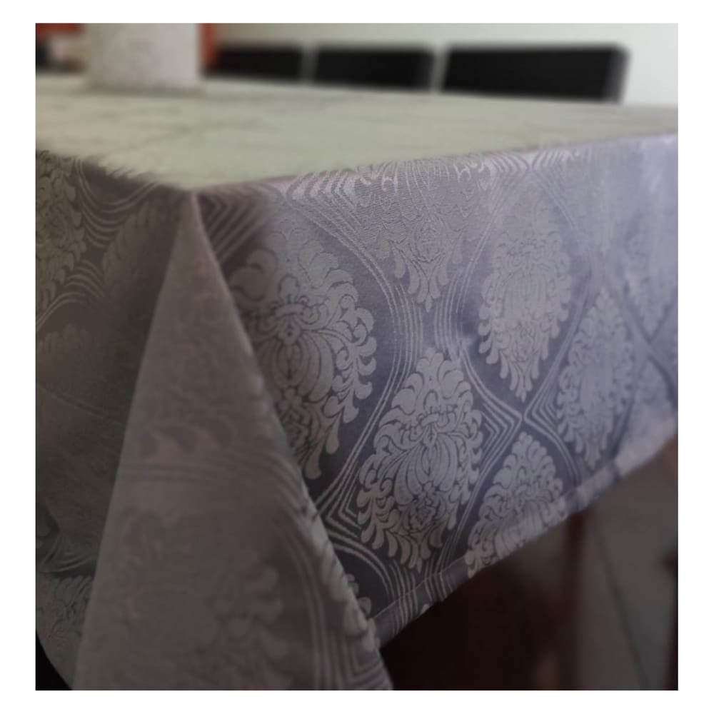 Toalha de Mesa Madeira Retangular 160 x 320 Jacquard Mesa Grande Sitio Chacara