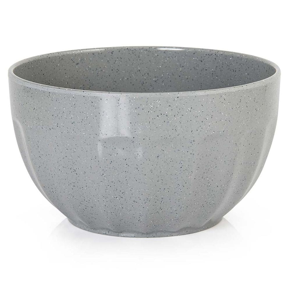 Bowl Redondo Melamina Gourmet Mix 2,4 Litros Cinza Stone