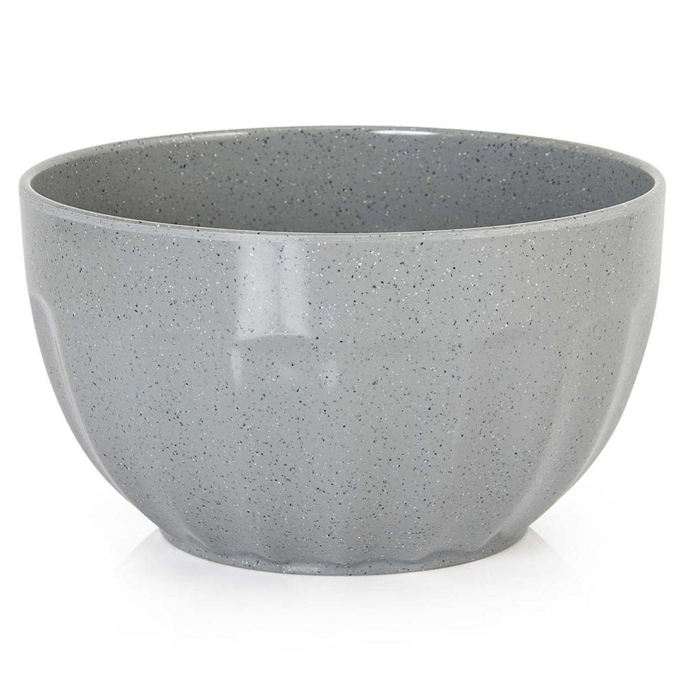 Bowl Redondo Melamina Gourmet Mix 4,7 Litros Cinza Stone