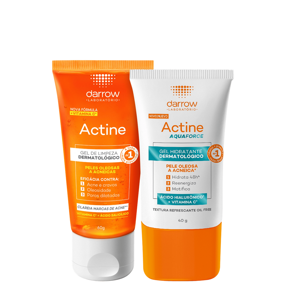 Kit Darrow Actine Aquaforce Limpeza & Hidratação (2 Produtos)