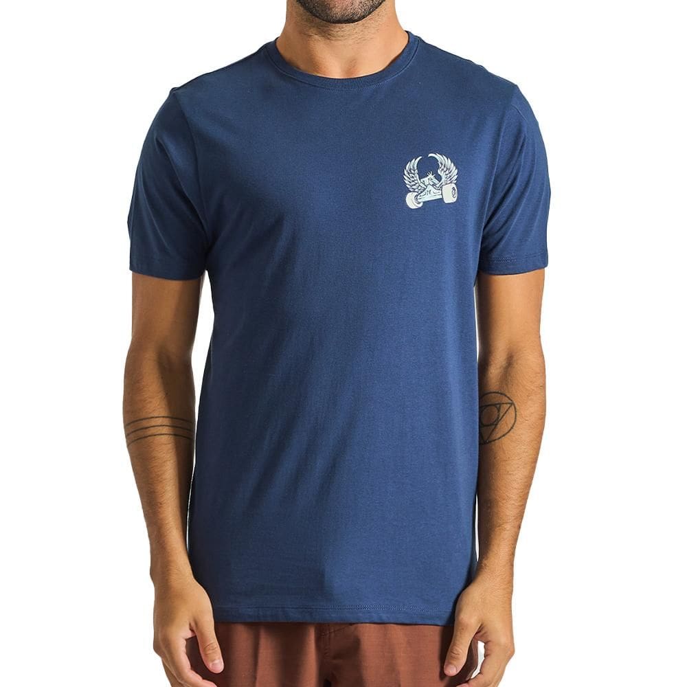 Camiseta Hurley Hard Wings SM25 Masculina Marinho