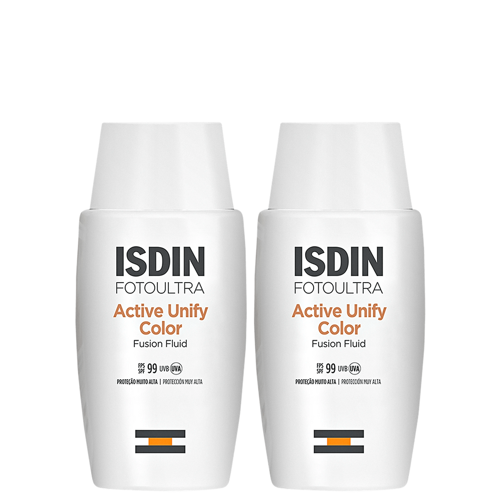 Kit ISDIN FotoUltra Active Unify Fusion Fluid Color FPS 99 (2 Unidades)