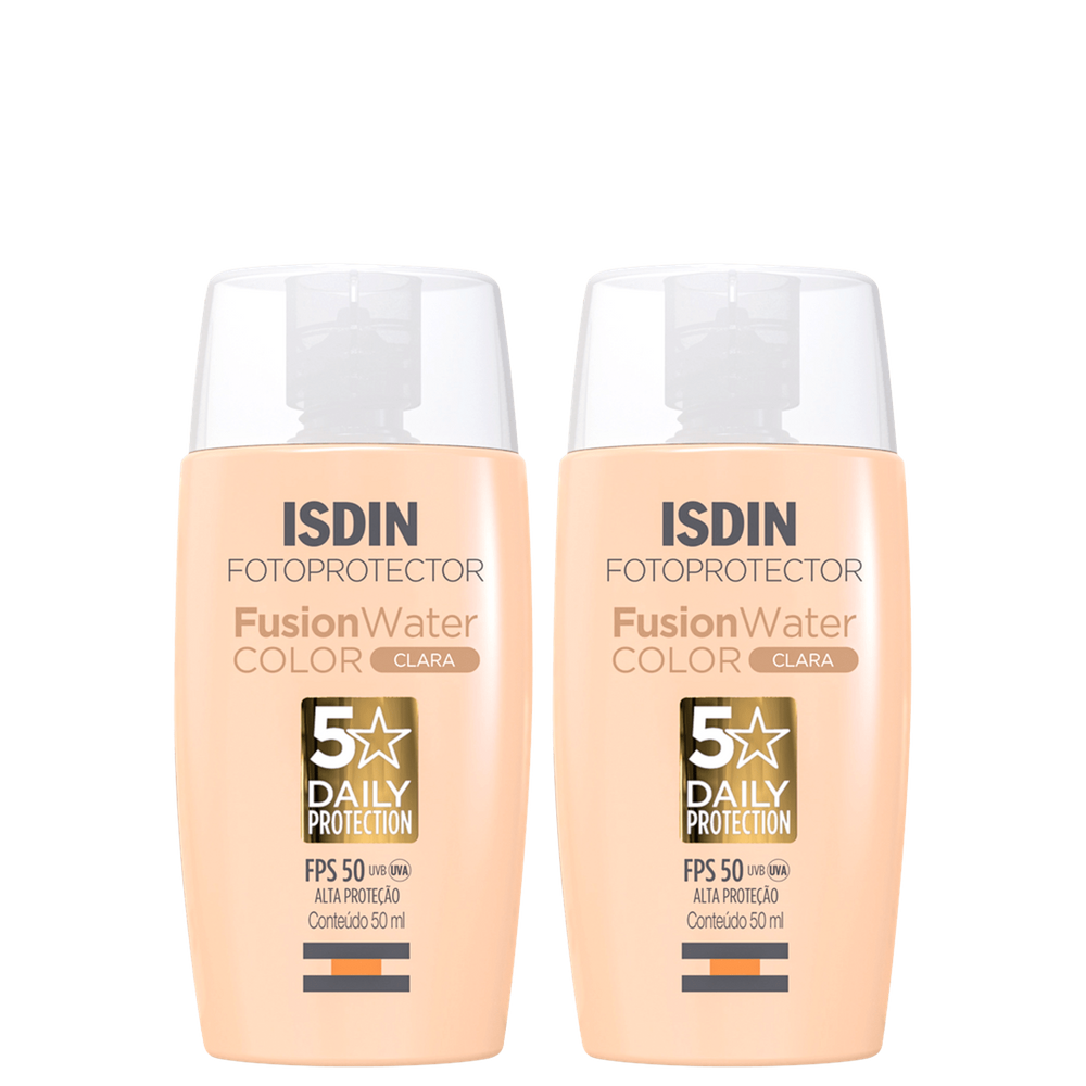 Kit ISDIN Fusion Water 5 Stars FPS 50 Color Clara (2 Unidades)