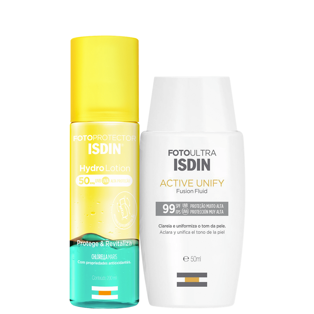 Kit ISDIN Foto Ultra Active Unify + HydroLotion (2 Produtos)