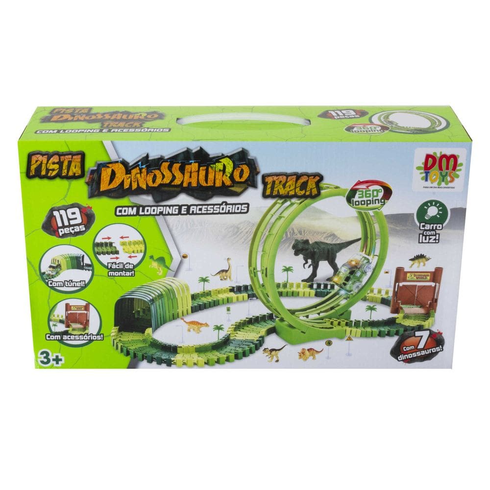 Pista Dino Dinossauro T-Rex Track Looping Radical DM6132