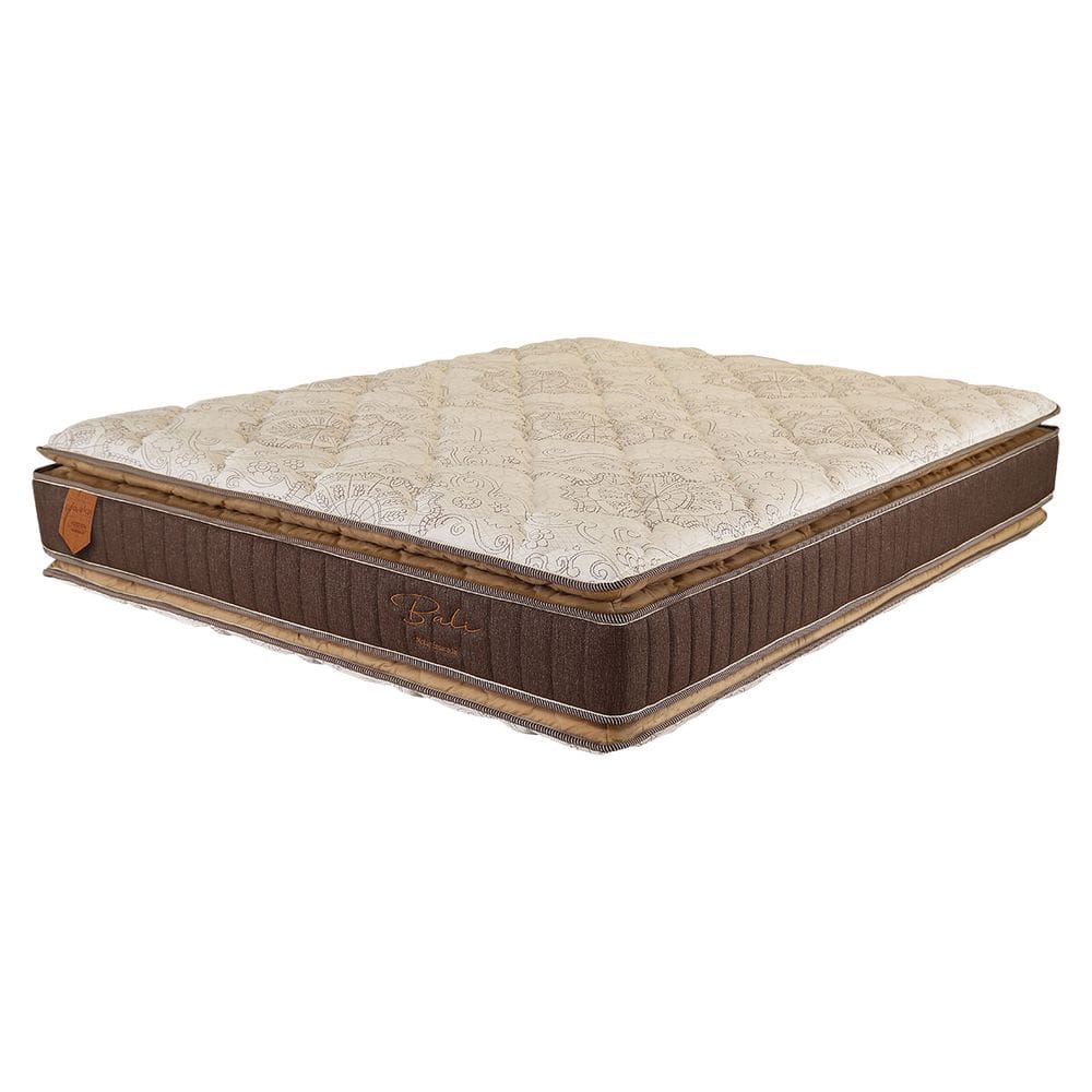 Colchão Casal 138X188X28 Bali Prorelax Molas Ensacadas Pillow Top Duplo - Marrom