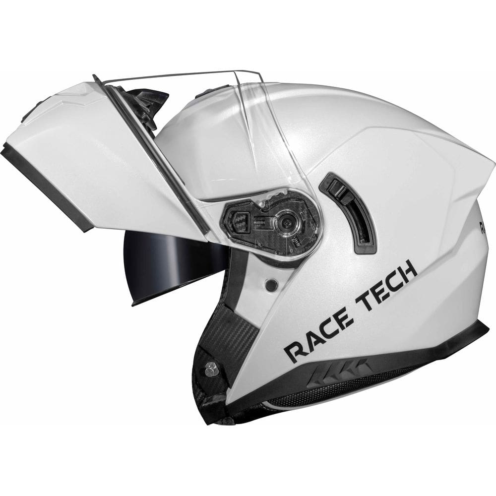 Capacete Race Tech Signal Monocolor Branco Brilhante