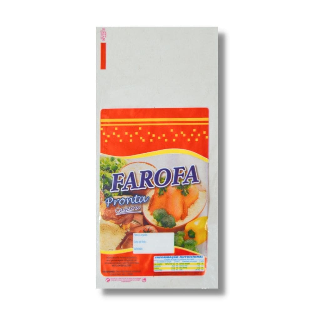 Saco Plástico Para Farofa Pronta 250g (12x25cm) Com 1000 Un.
