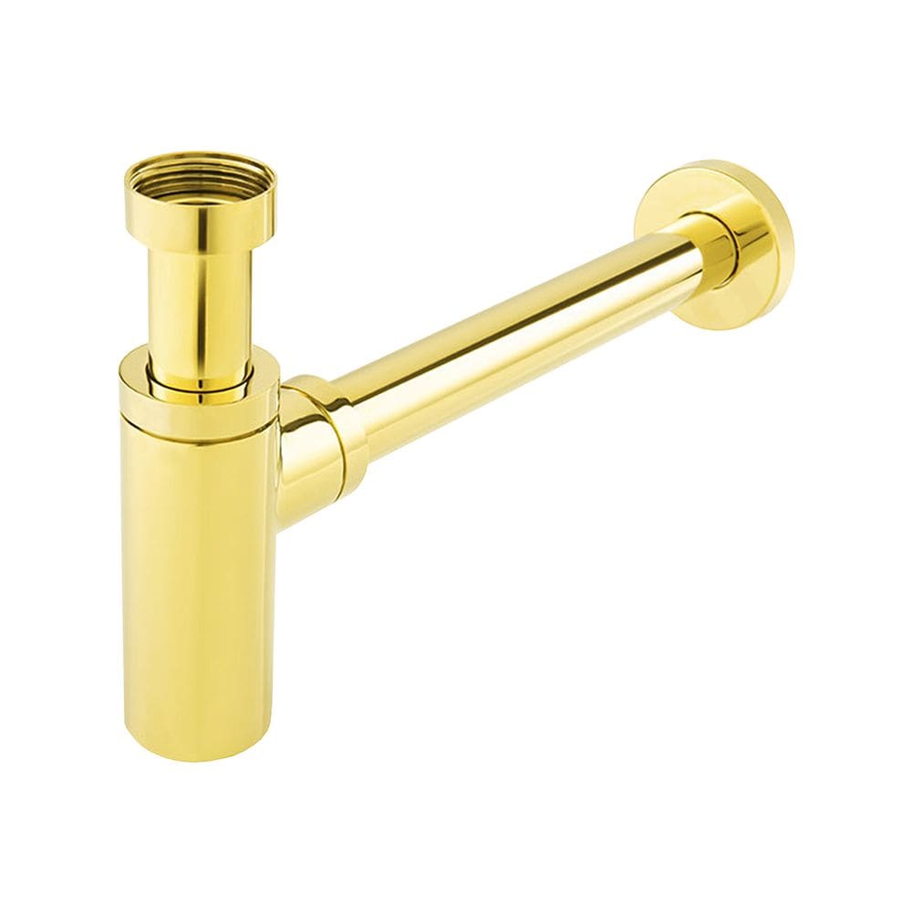 Sifão Dourado Inox para Cuba de Banheiro