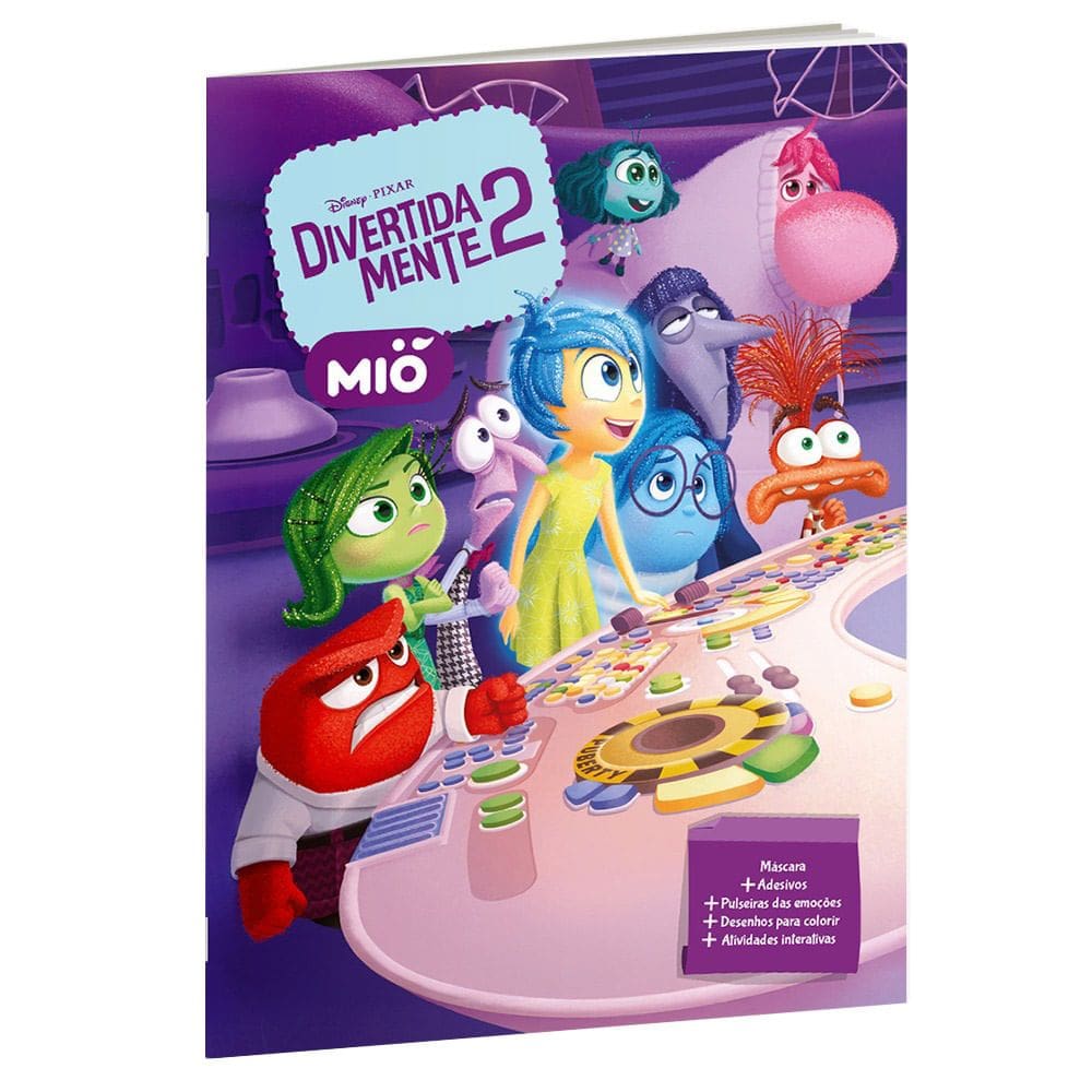 Livro de Atividades Mió Disney Pixar Divertida Mente 2