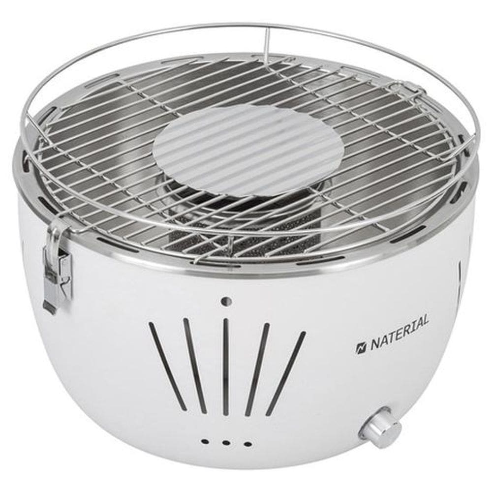Churrasqueira Carvão Portátil Table Grill Branca - Naterial