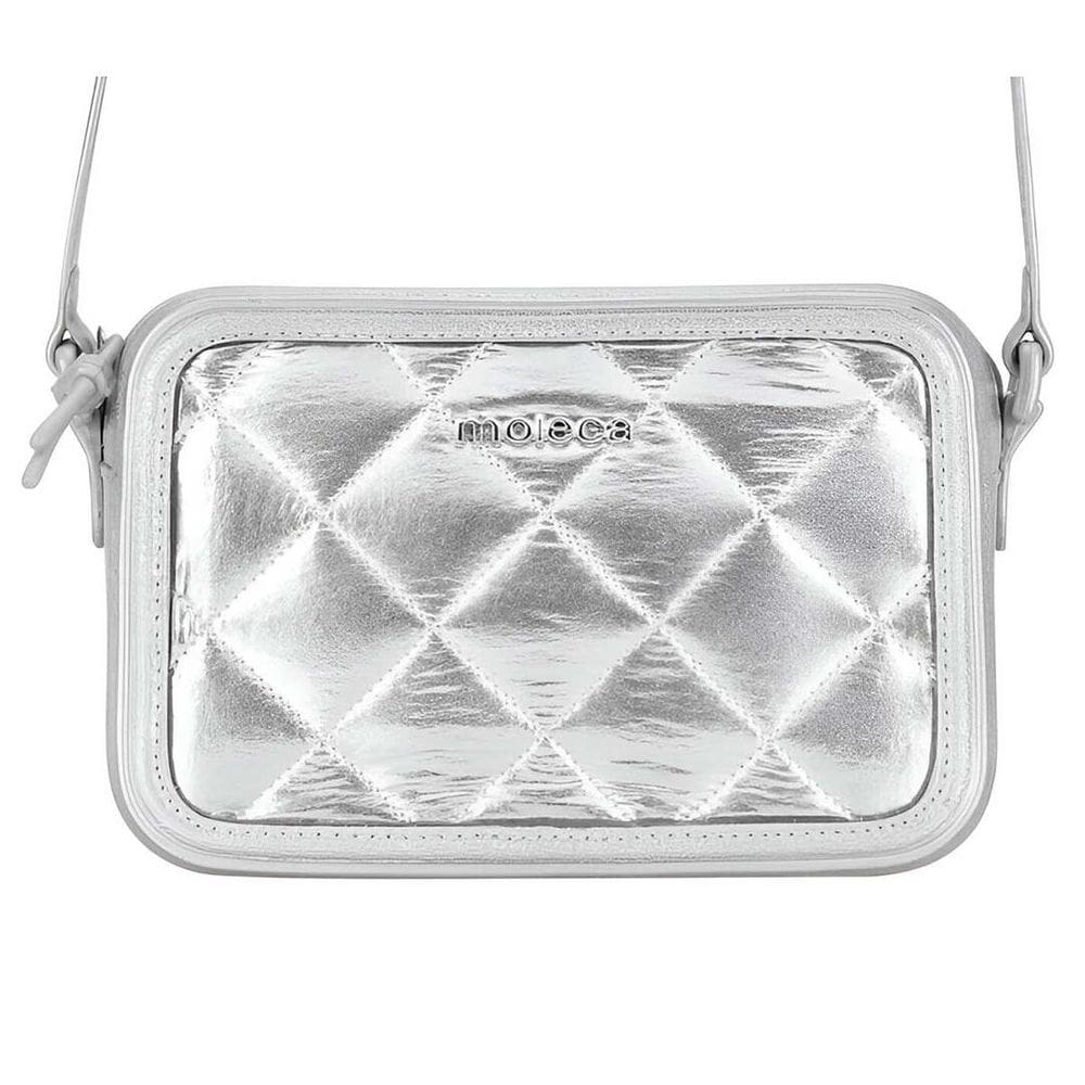 Bolsa Feminina Moleca Tiracolo Matelada Metalizada