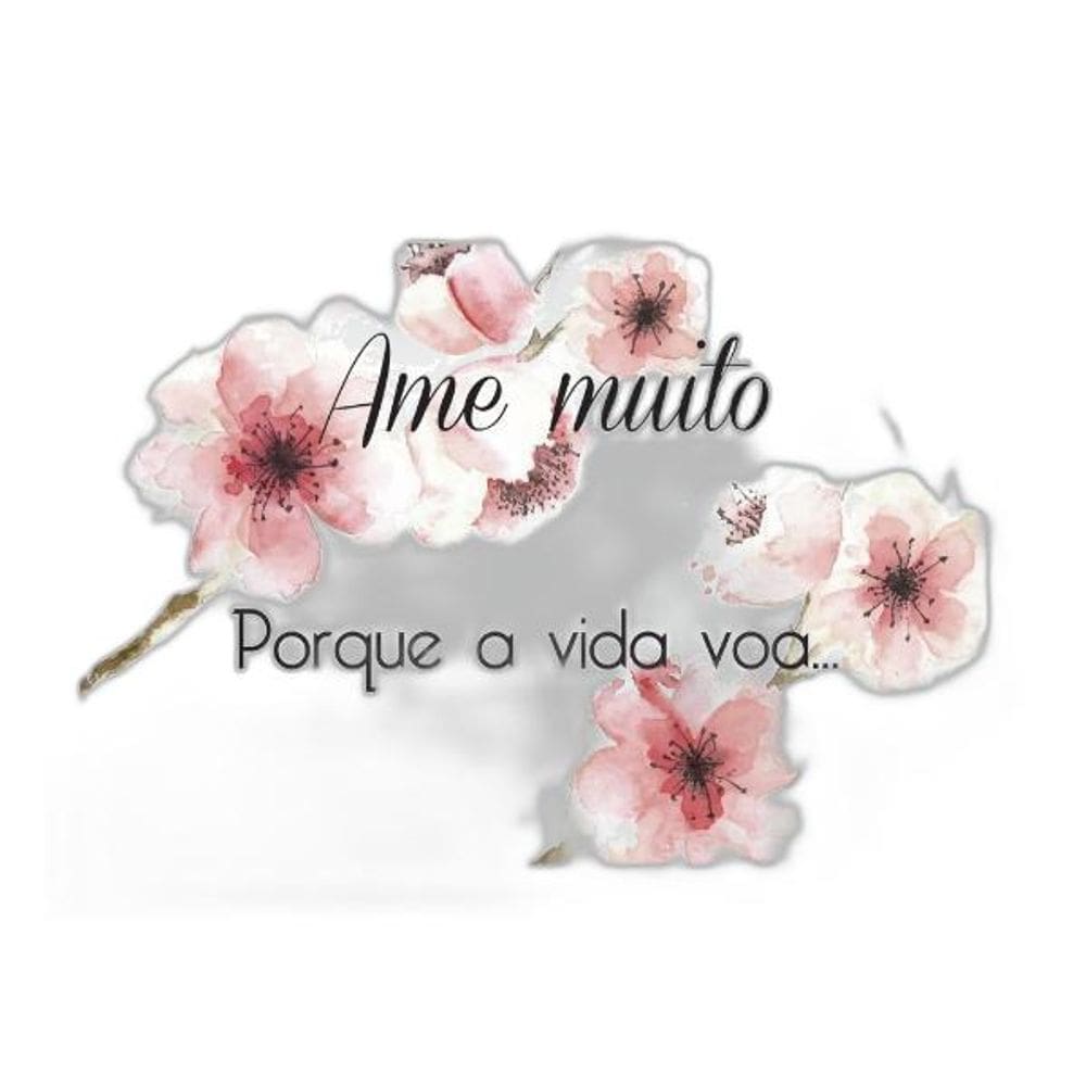 Quadro Ame Muito Porque A Vida Voa 33X24Cm - Com Vidro