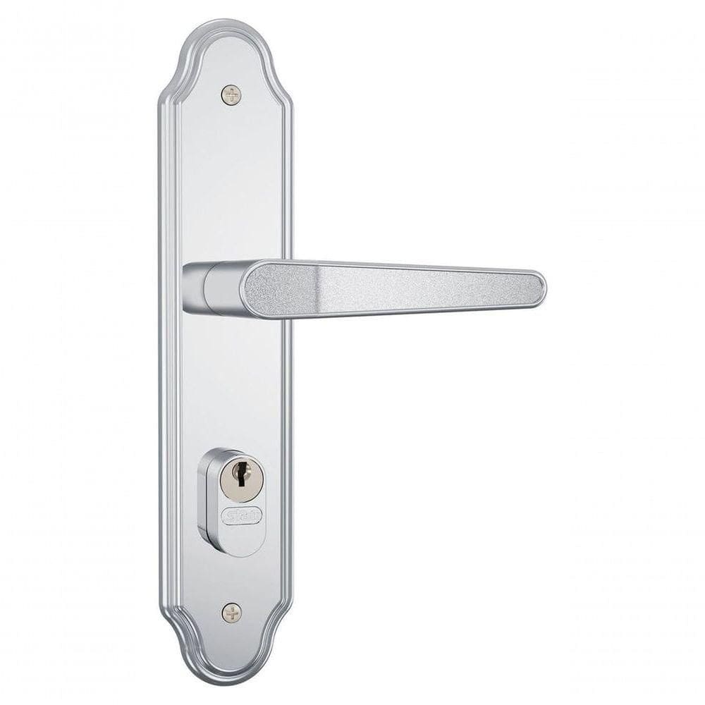 Fechadura Externa Fano 803-03 Com Espelho Inox - Stam