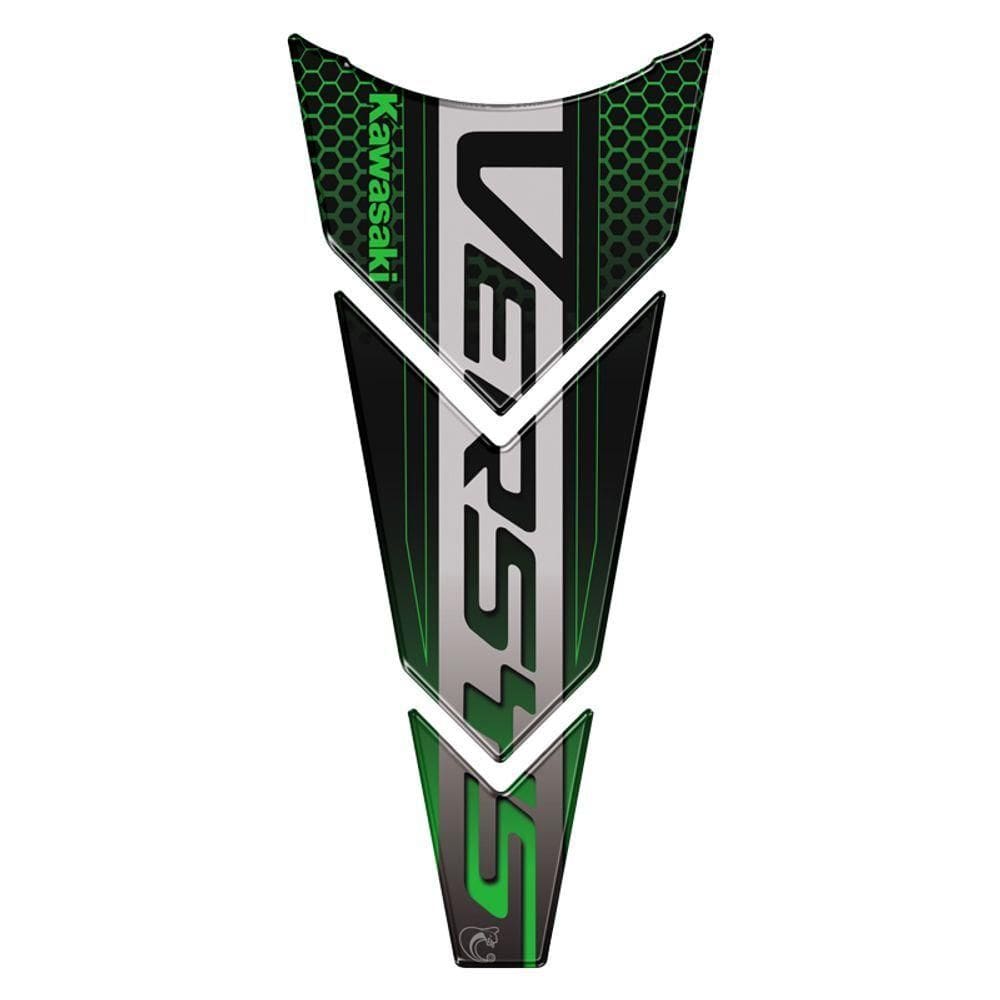Adesivo Resinado Protetor De Tanque Moto Kawasaki Versys Cor Verde