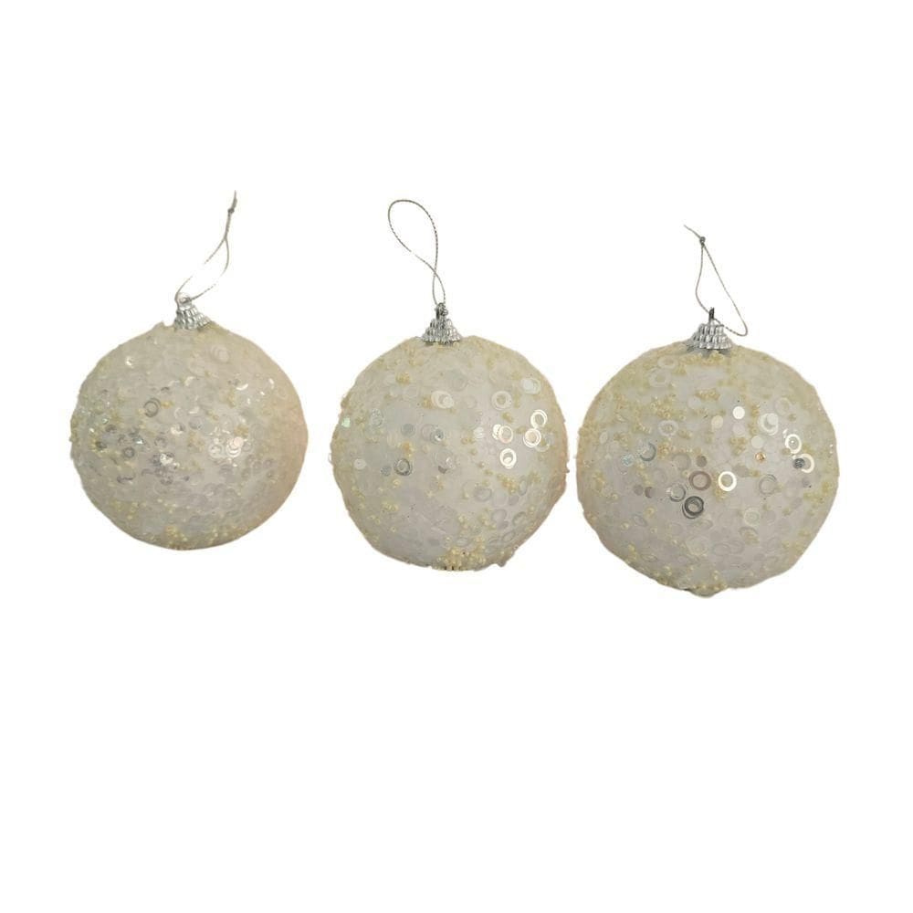 Bolas De Natal Kit Com 3 Unid Kit 3 Pçs.