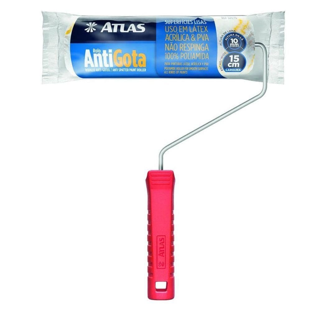 Rolo Para Pintura Antigota 15cm - Atlas